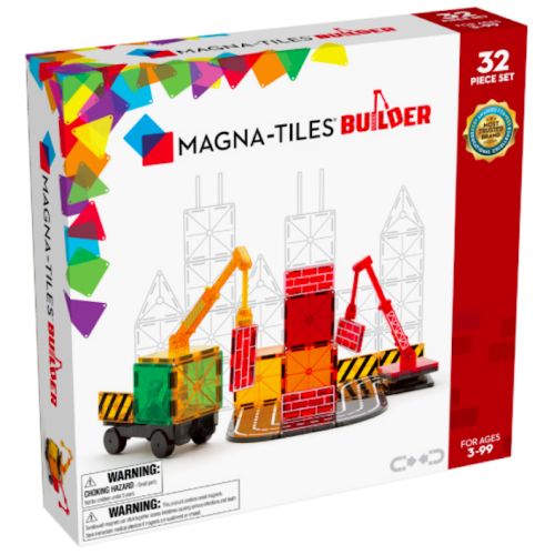 Builder - Klocki Magnetyczne 32 elementy - Magna-Tiles