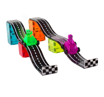 Downhill Duo - Klocki Magnetyczne 40 elementów - Magna-Tiles