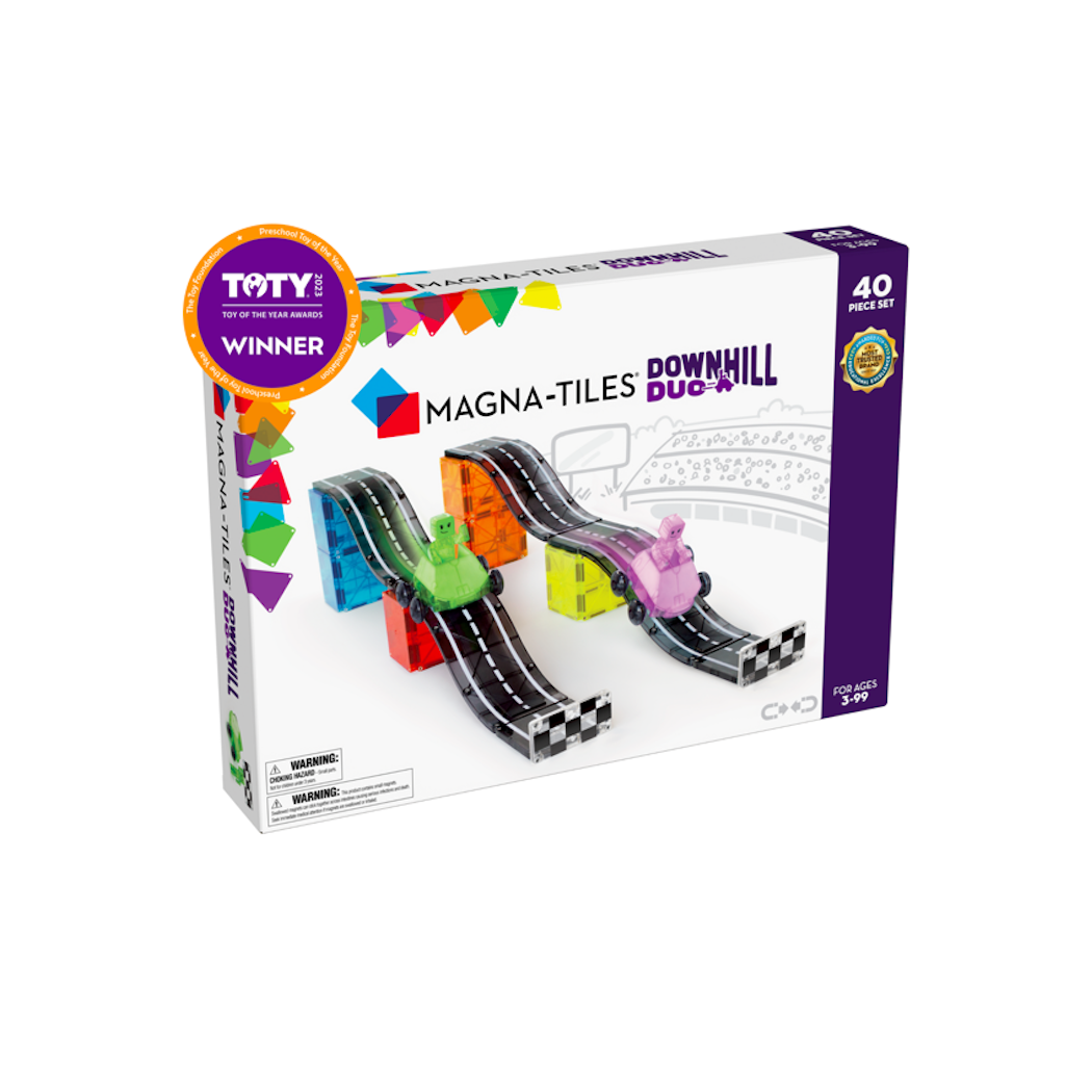 Downhill Duo - Klocki Magnetyczne 40 elementów - Magna-Tiles