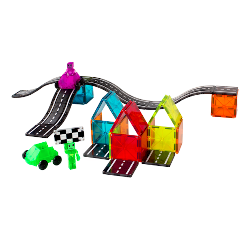 Downhill Duo - Klocki Magnetyczne 40 elementów - Magna-Tiles