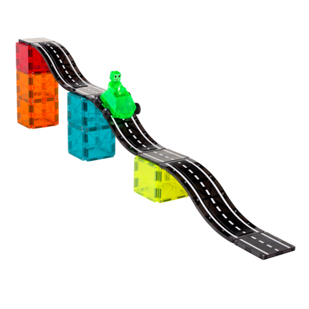 Downhill Duo - Klocki Magnetyczne 40 elementów - Magna-Tiles