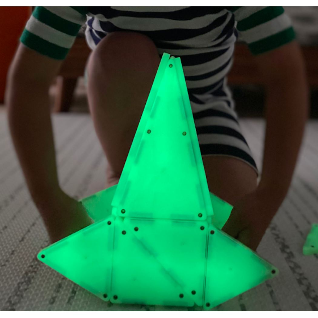 Glow - Klocki Magnetyczne 16 elementów - Magna-Tiles