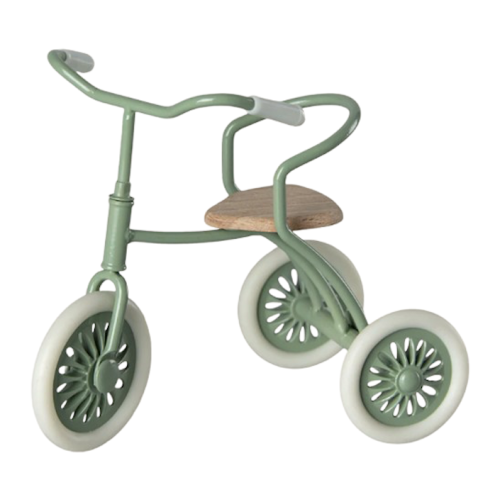 Rowerek - Zielony - Abri à Tricycle, Mouse - Green - Akcesoria dla Lalek - Maileg