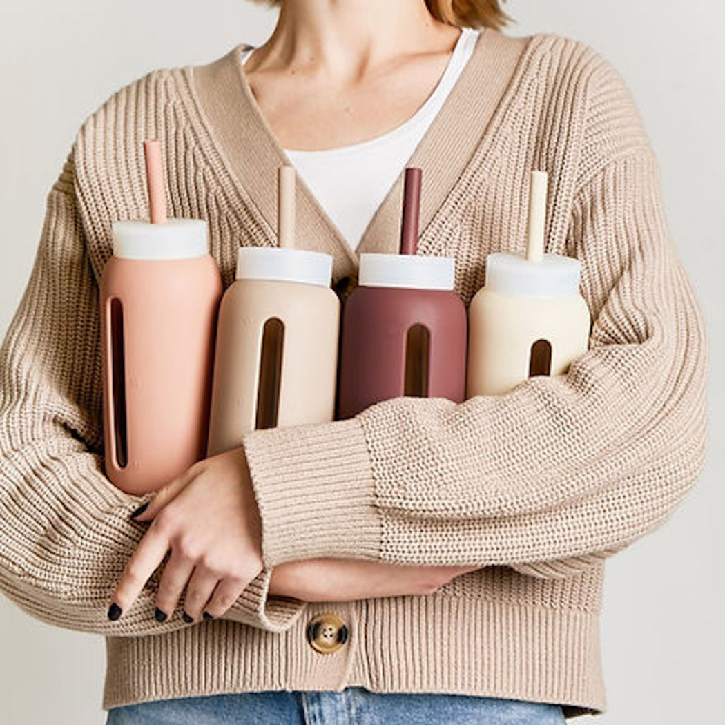 Butelka Szklana na Wodę - Milk Coffee - 720 ml - Muuki