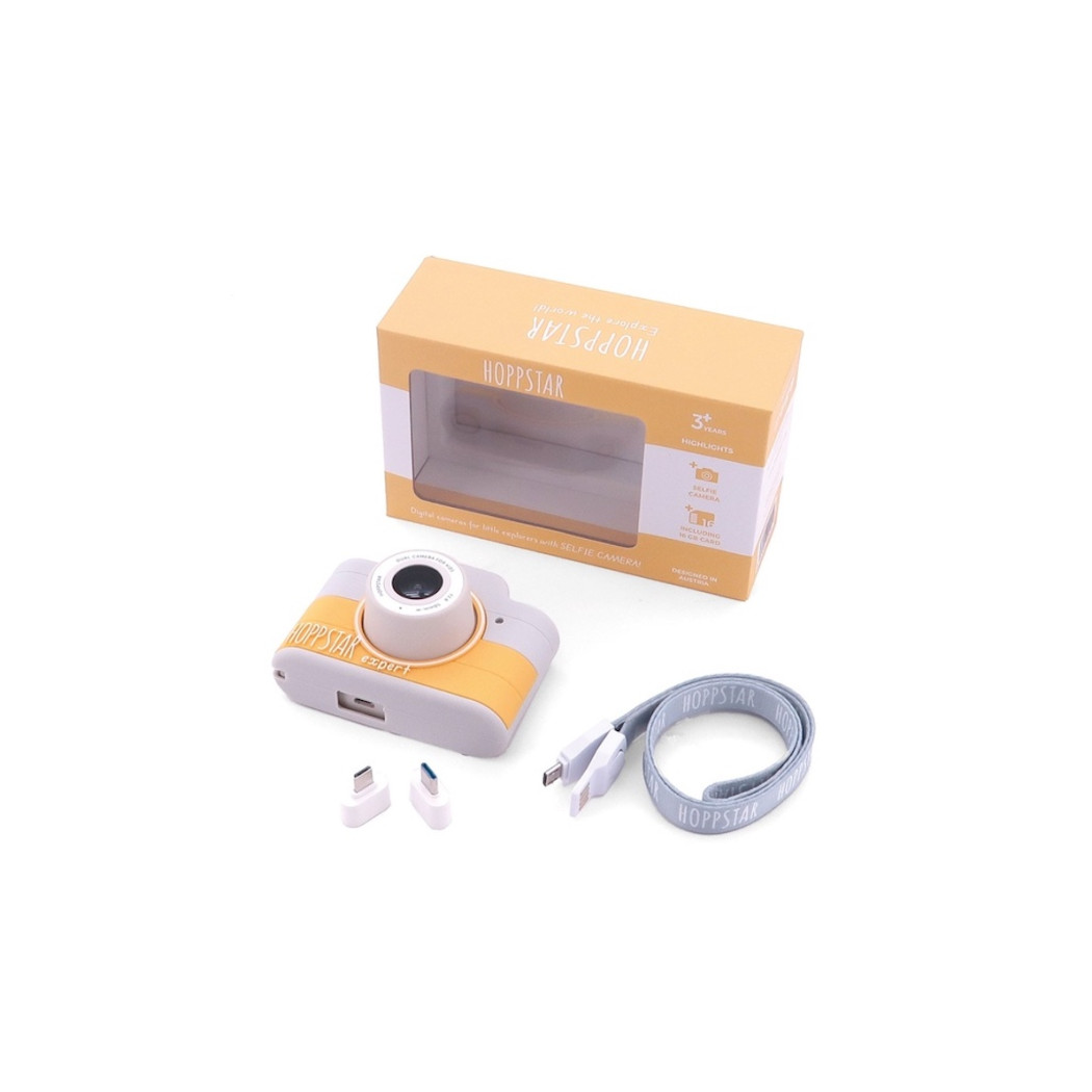 Expert Citron - Aparat Fotograficzny dla Dzieci z Obiektywem do Selfie - Hoppstar - Żółty