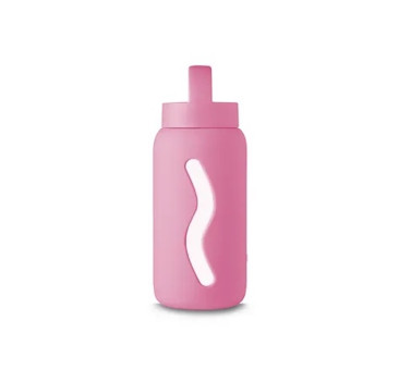 Mini Butelka Szklana na Wodę - Flamingo Pink - 500 ml - Muuki
