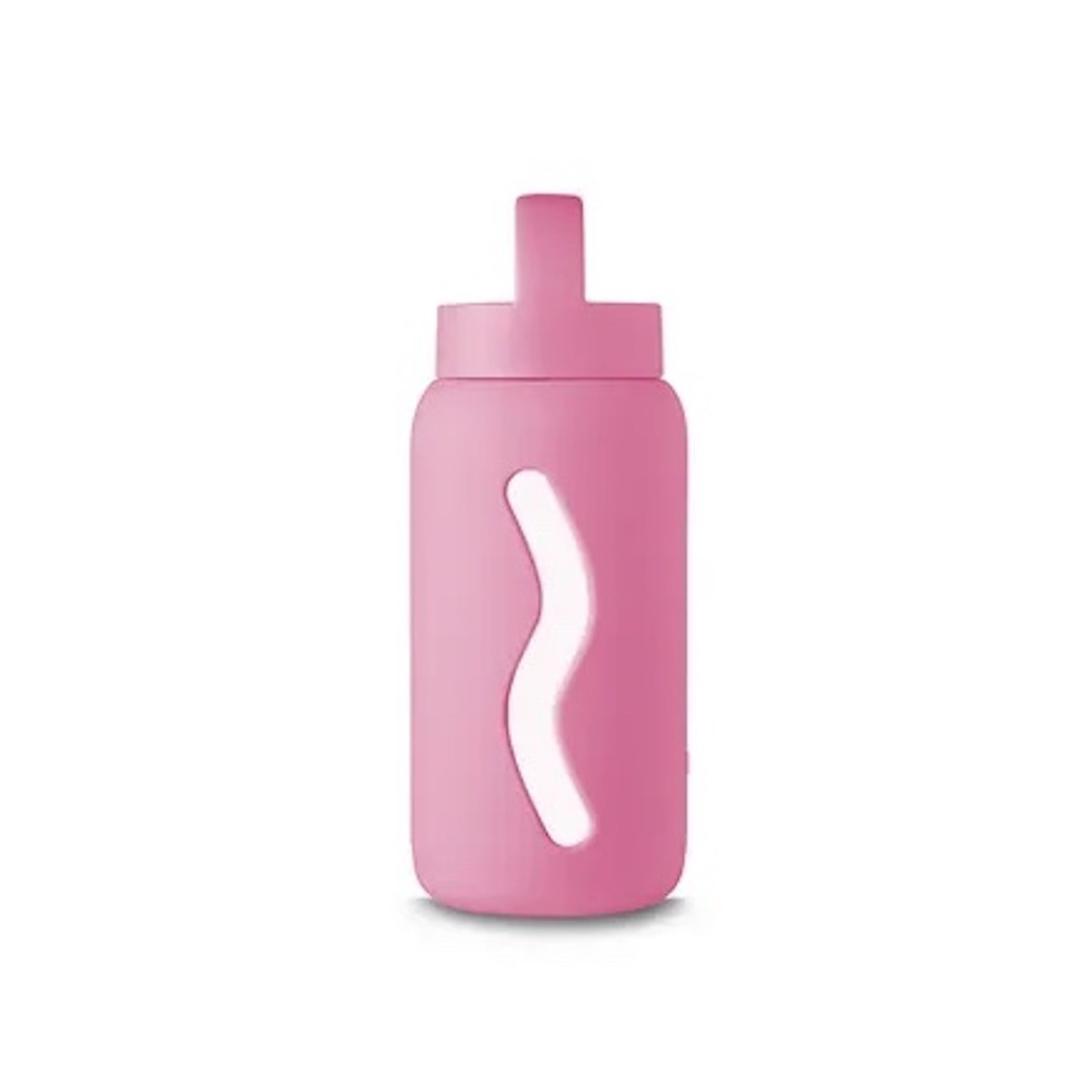 Mini Butelka Szklana na Wodę - Flamingo Pink - 500 ml - Muuki