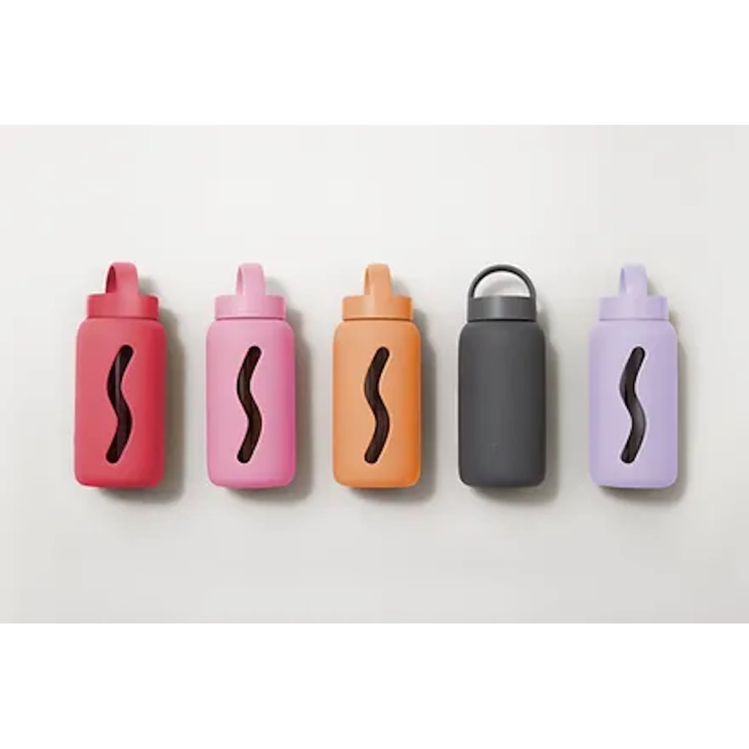Mini Butelka Szklana na Wodę - Flamingo Pink - 500 ml - Muuki