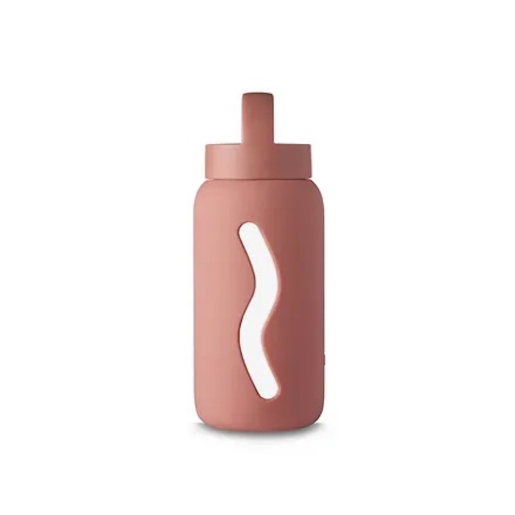 Mini Butelka Szklana na Wodę - Raspberry Blush - 500 ml - Muuki