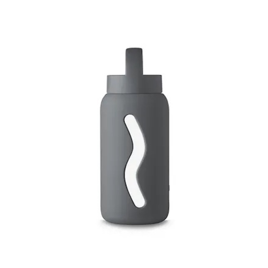 Mini Butelka Szklana na Wodę - Smoke Grey - 500 ml - Muuki