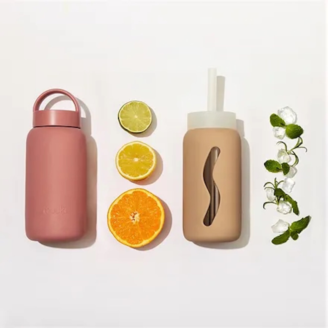 Mini Butelka Szklana na Wodę - Milk Coffee - 500 ml - Muuki