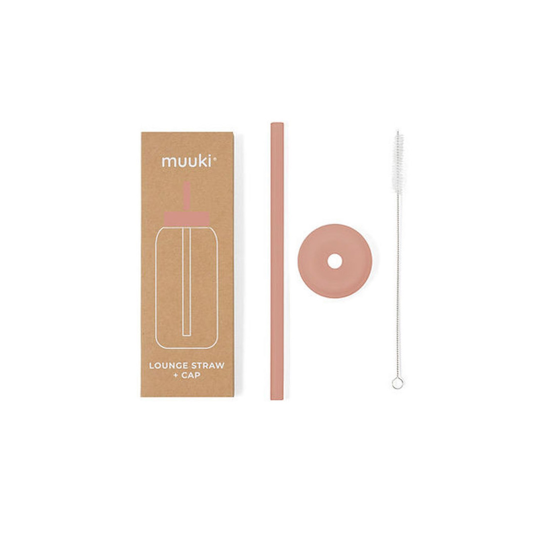 Canyon Clay - Silikonowa Słomka i Nakładka na Szklaną Butelkę 720 ml - Muuki