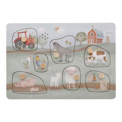 Little Farm - Puzzle Dźwiękowe FSC - Little Dutch