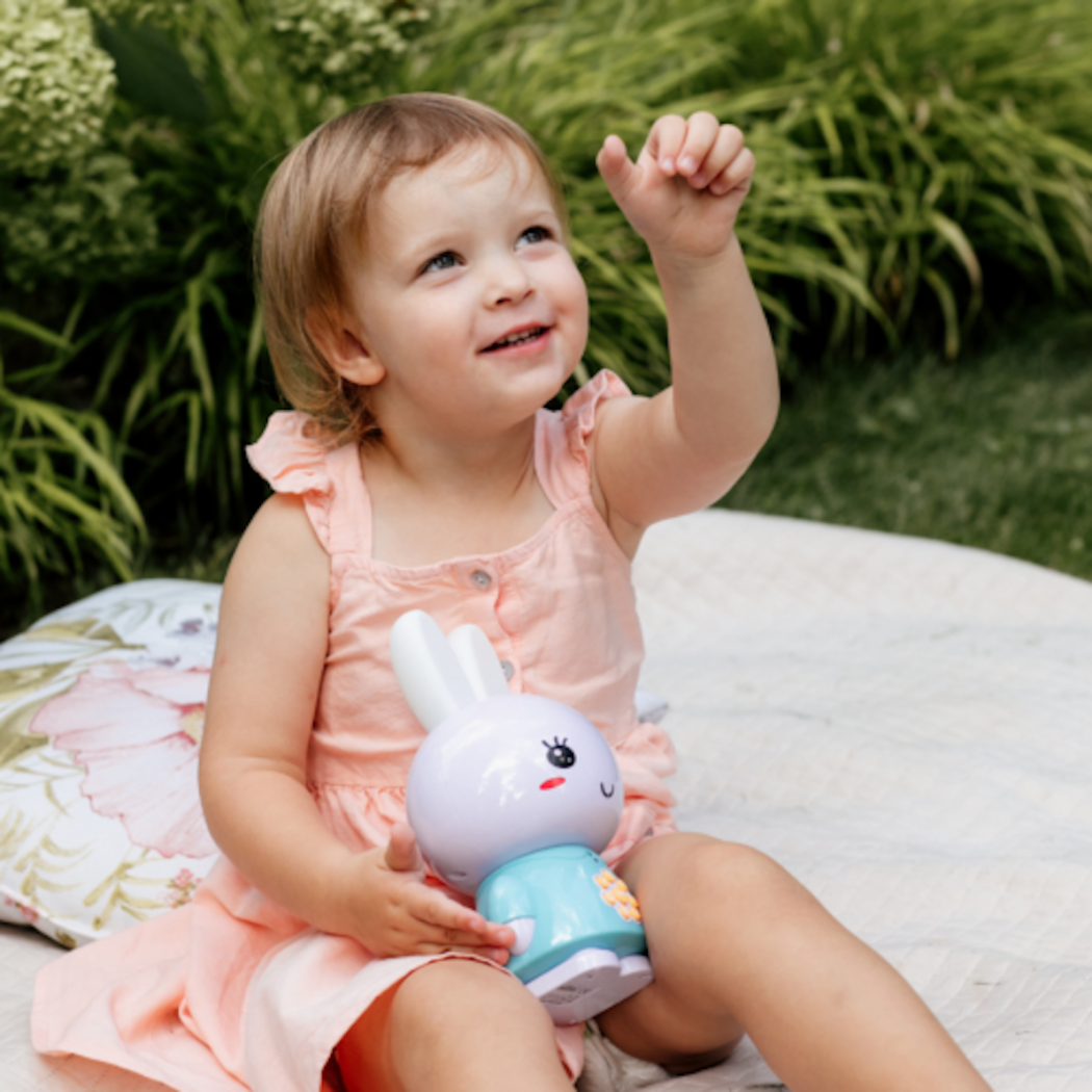 Króliczek Honey Bunny - Jasny Niebieski - Zabawka Edukacyjna - Alilo