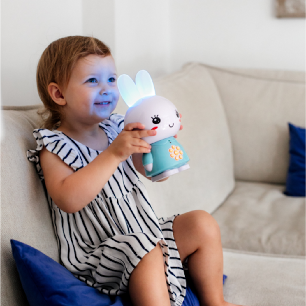 Króliczek Honey Bunny - Jasny Niebieski - Zabawka Edukacyjna - Alilo