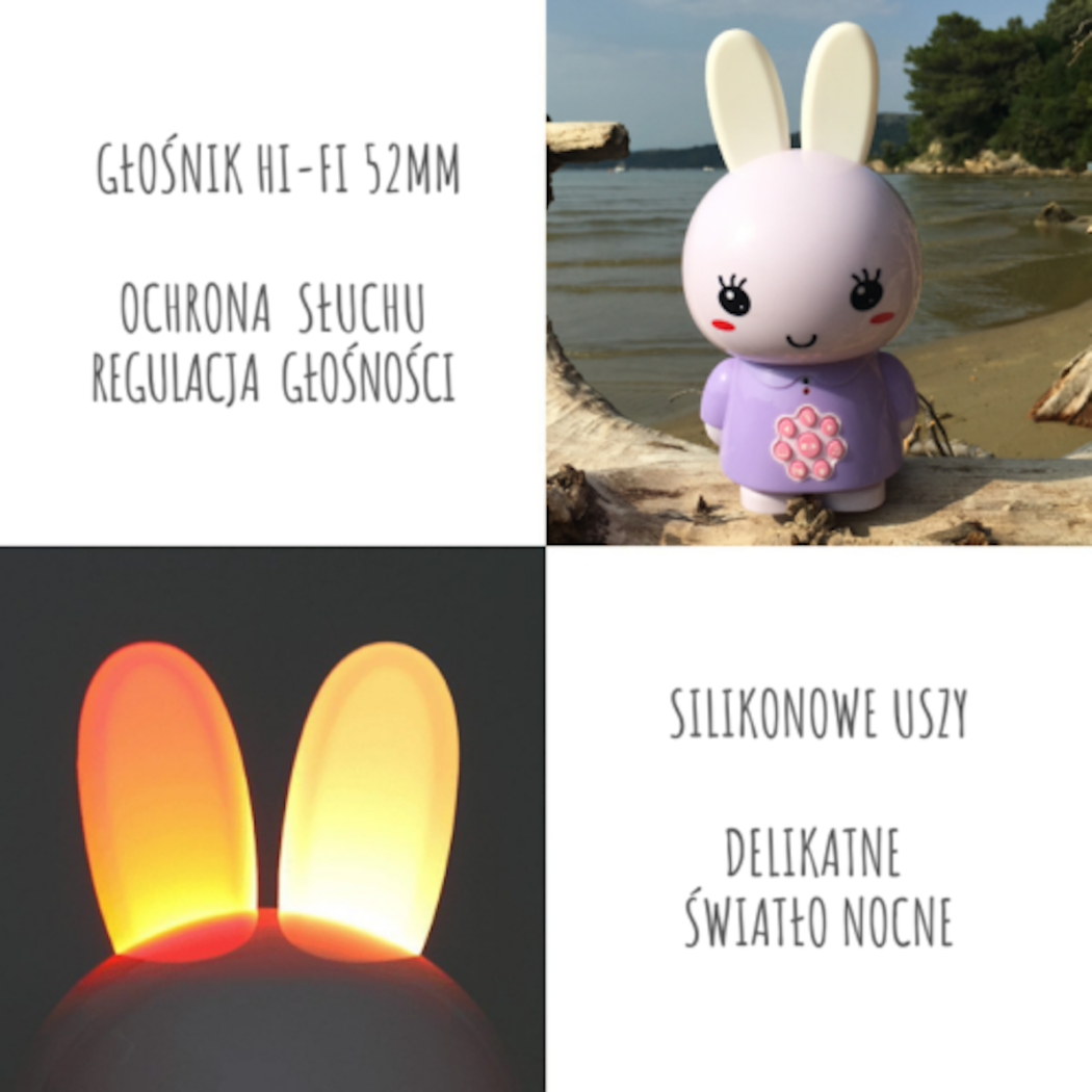Króliczek Honey Bunny - Jasny Niebieski - Zabawka Edukacyjna - Alilo