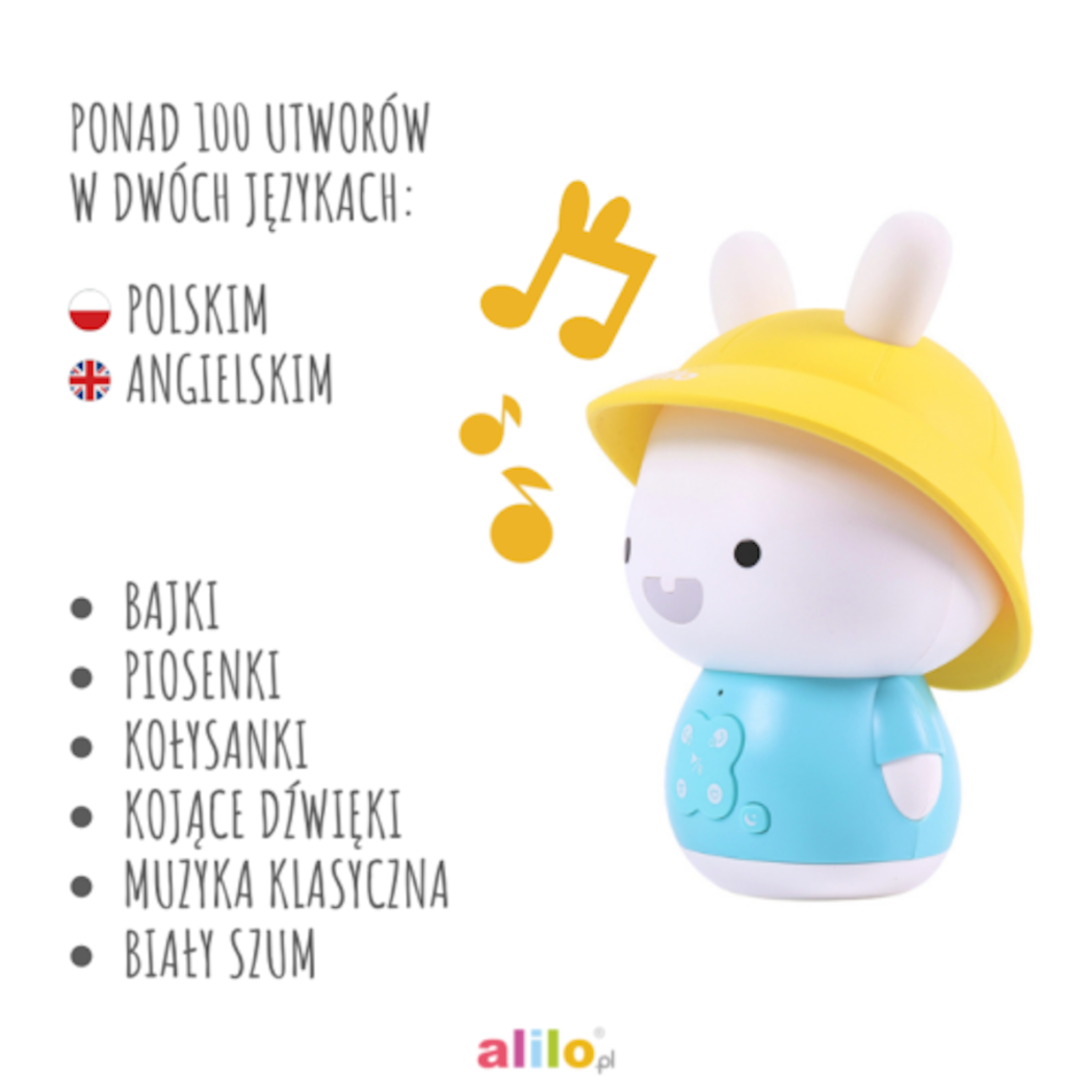 Króliczek Baby Bunny - Różowy - Zabawka Edukacyjna - Alilo