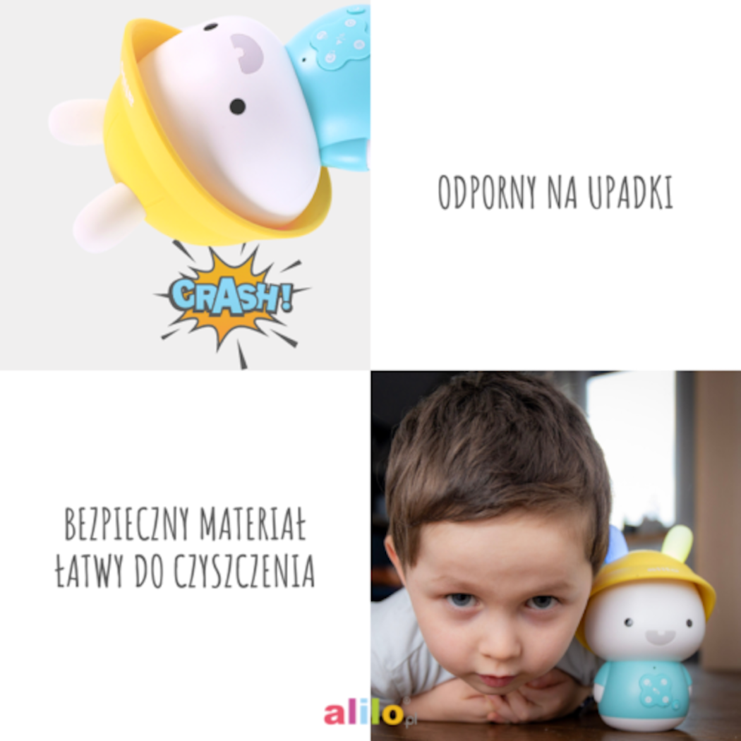 Króliczek Baby Bunny - Różowy - Zabawka Edukacyjna - Alilo
