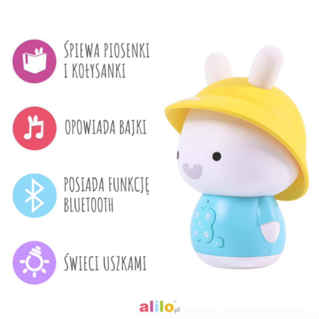 Króliczek Baby Bunny - Różowy - Zabawka Edukacyjna - Alilo