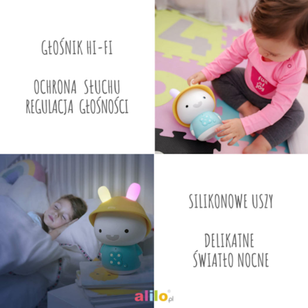 Króliczek Baby Bunny - Różowy - Zabawka Edukacyjna - Alilo