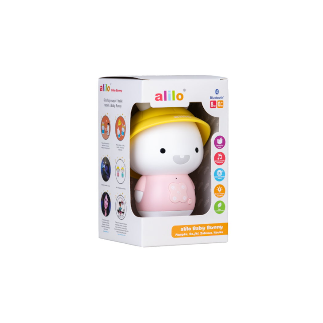 Króliczek Baby Bunny - Różowy - Zabawka Edukacyjna - Alilo