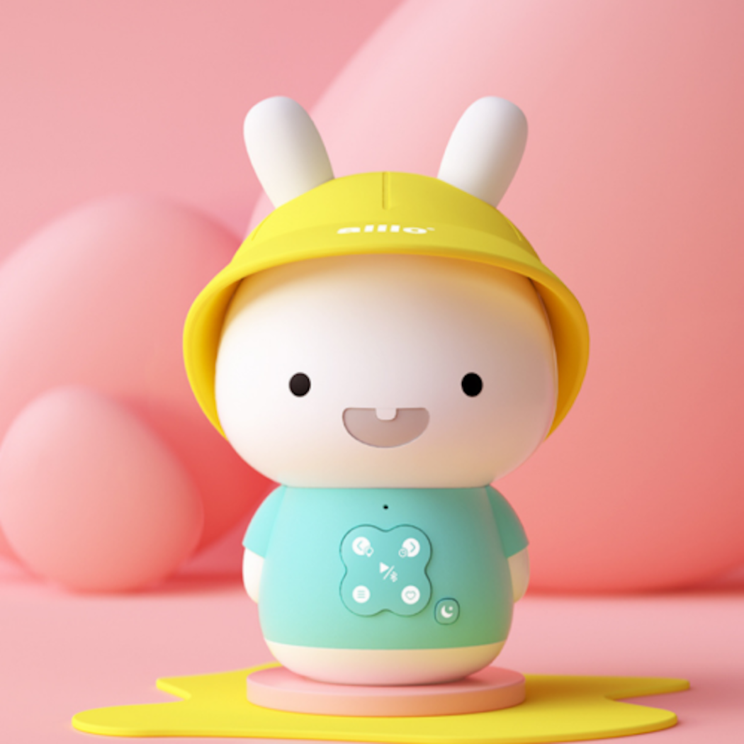 Króliczek Baby Bunny - Niebieski - Zabawka Edukacyjna - Alilo