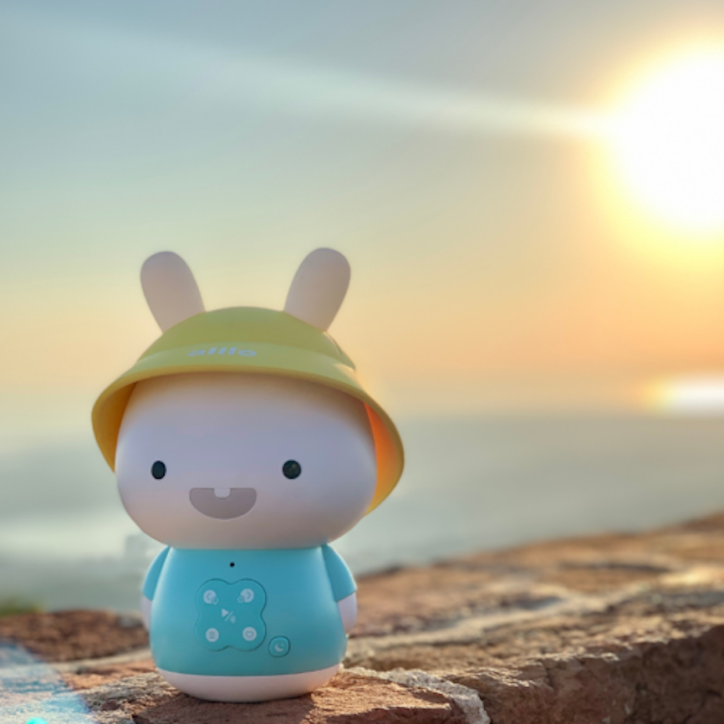 Króliczek Baby Bunny - Niebieski - Zabawka Edukacyjna - Alilo