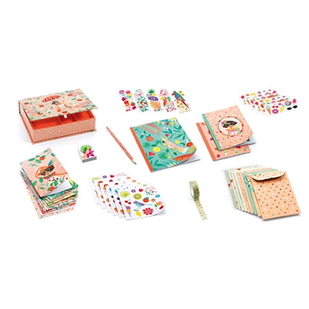 Marie - Kuferek z Zestawem Papierniczym - Djeco