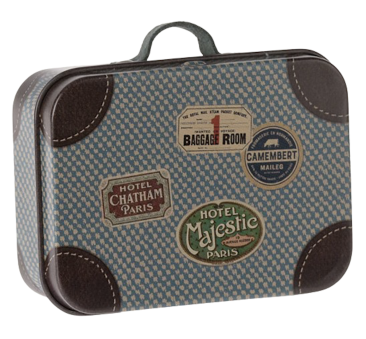 Blue - Walizka Pudełeczko - Suitcase Micro - Akcesoria Dla Lalek - Maileg