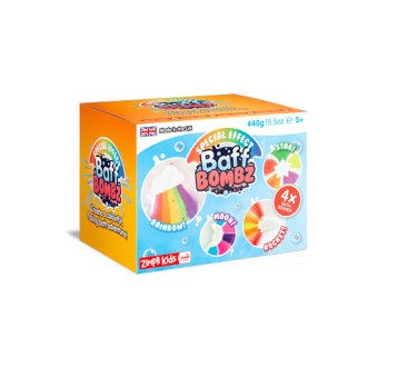 Bomby do Zabawy w Kąpieli 440 g - Zestaw 4 sztuk - Zimpli Kids
