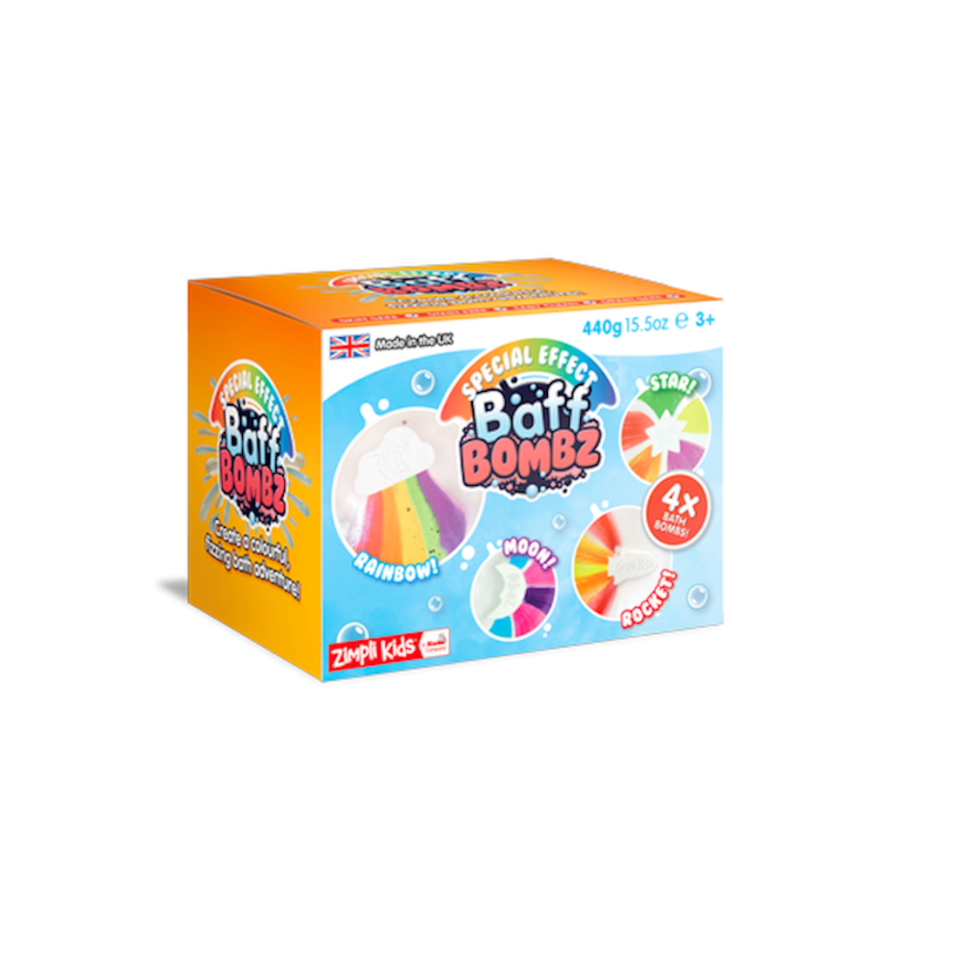 Bomby do Zabawy w Kąpieli 440 g - Zestaw 4 sztuk - Zimpli Kids
