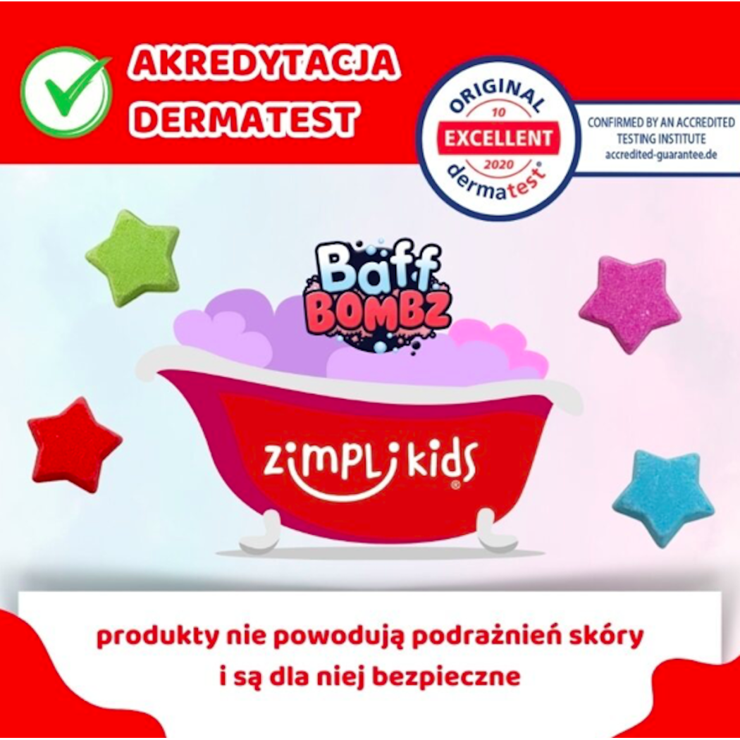 Gwiazdka do Kąpieli Zmieniająca Kolor Wody 110 g - Baff Bombz 3+ - Zimpli Kids