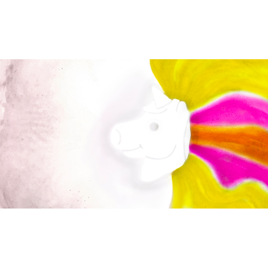 Jednorożec do Zabawy w Kąpieli 110 g - Rainbow Baff Bombz 3+ - Zimpli Kids
