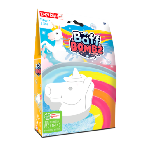 Jednorożec do Zabawy w Kąpieli 110 g - Rainbow Baff Bombz 3+ - Zimpli Kids