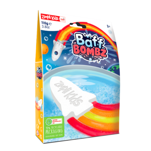 Rakieta do Zabawy w Kąpieli - Rainbow Baff Bombz 3+ - Zimpli Kids
