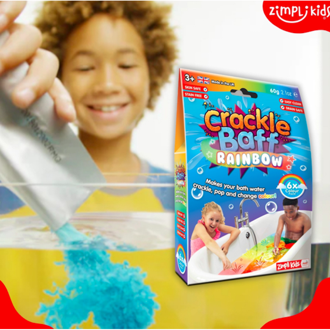 Crackle Baff Colours - Strzelający proszek do kąpieli 60 g - 6 Kolorów - Zimpli Kids