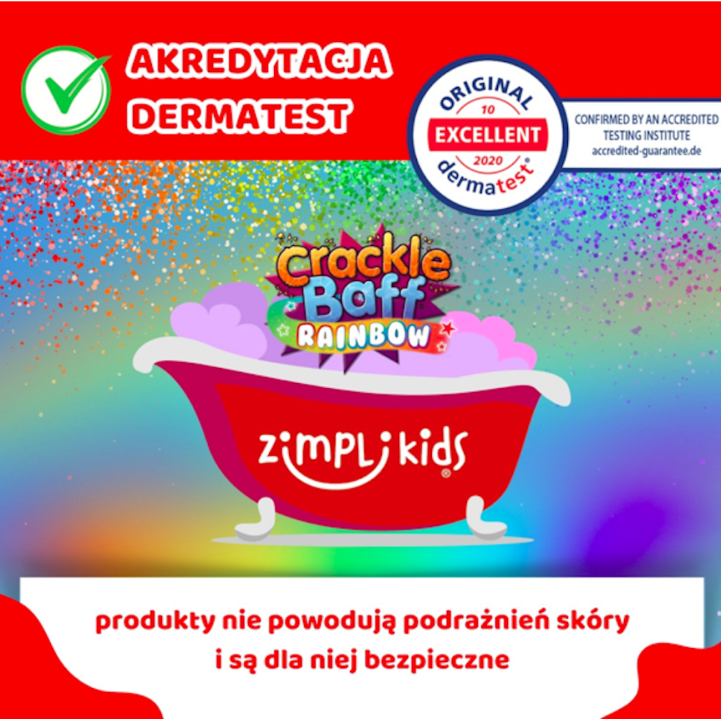 Crackle Baff Colours - Strzelający proszek do kąpieli 60 g - 6 Kolorów - Zimpli Kids