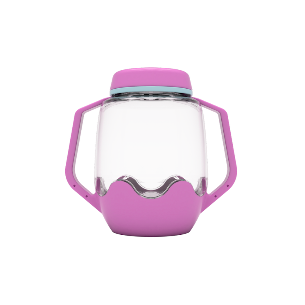 Fioletowy Słoik Sensoryczny do Napełnienia Wodą - Glo Pals