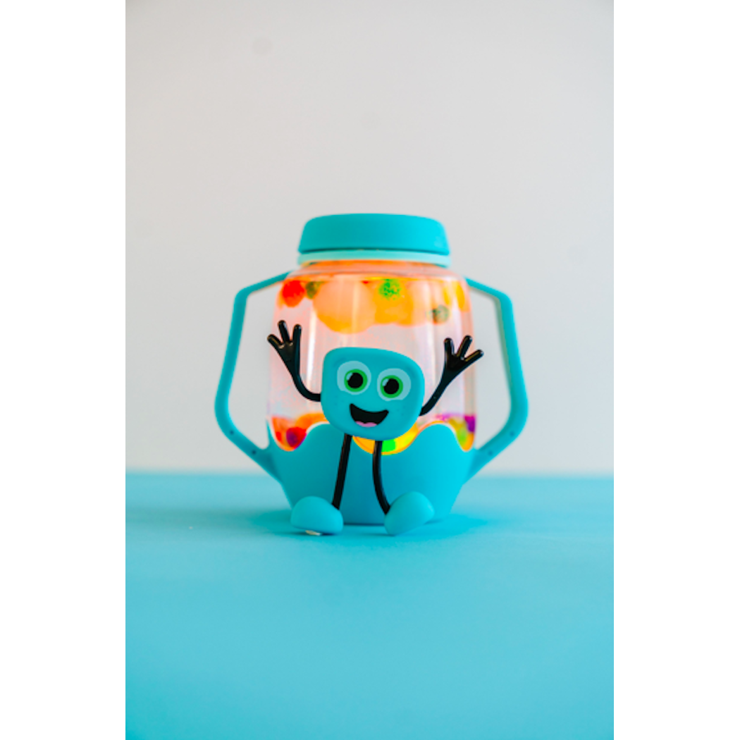 Niebieski Słoik Sensoryczny do Napełnienia Wodą - Glo Pals