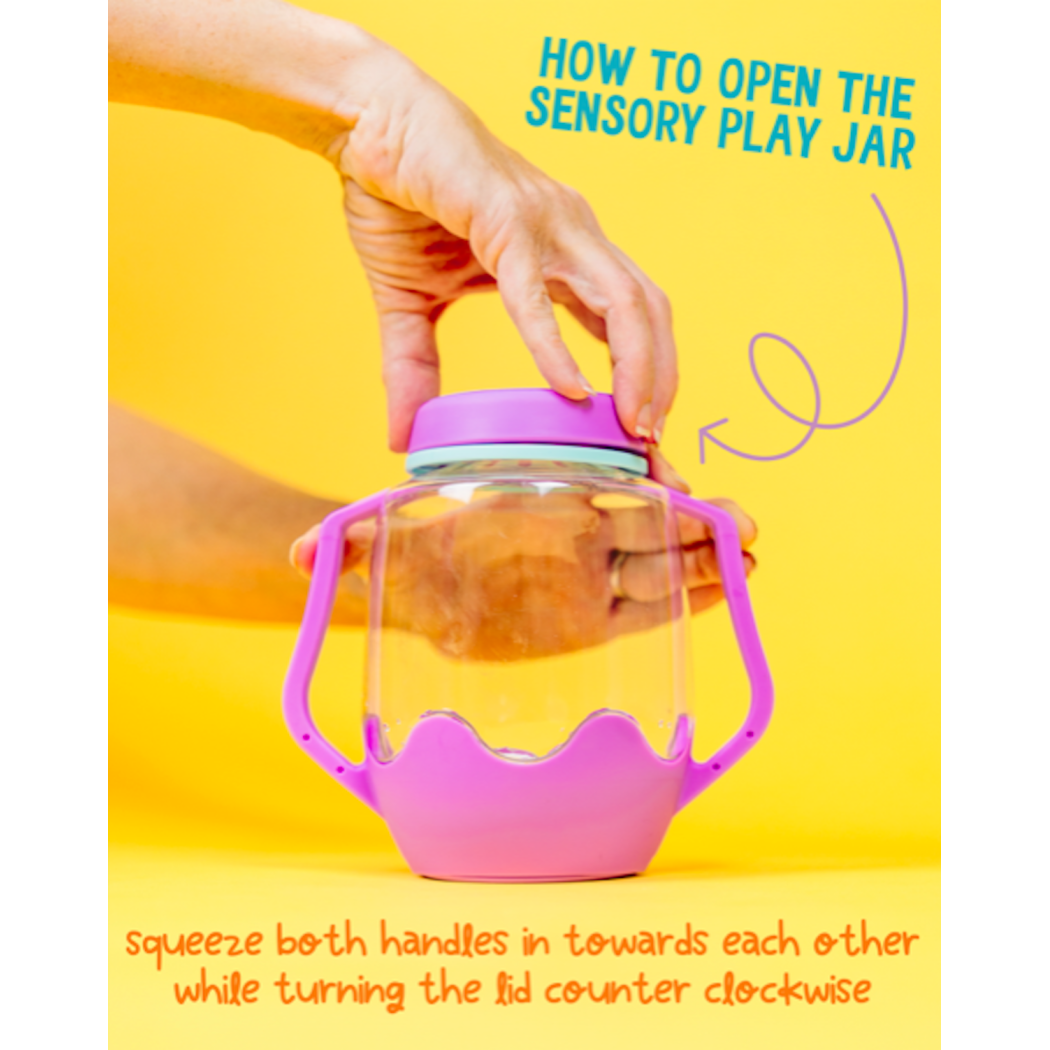 Zielony Słoik Sensoryczny do Napełnienia Wodą - Glo Pals