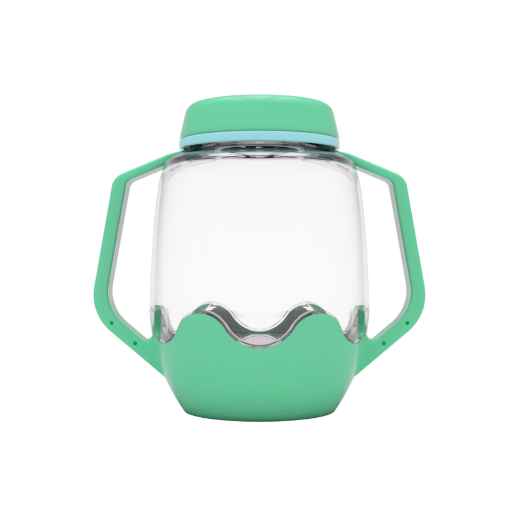 Zielony Słoik Sensoryczny do Napełnienia Wodą - Glo Pals