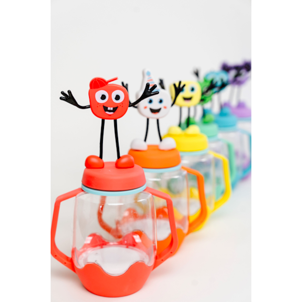 Niebieski Słoik Sensoryczny do Napełnienia Wodą - Glo Pals