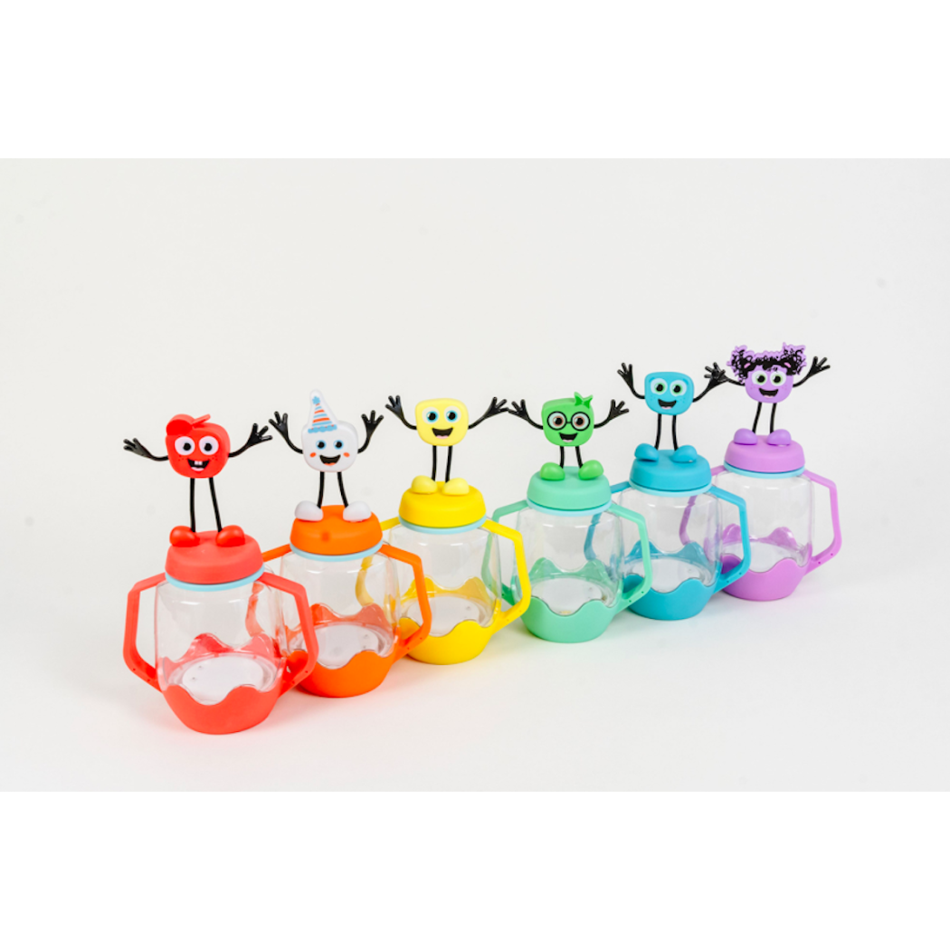 Niebieski Słoik Sensoryczny do Napełnienia Wodą - Glo Pals