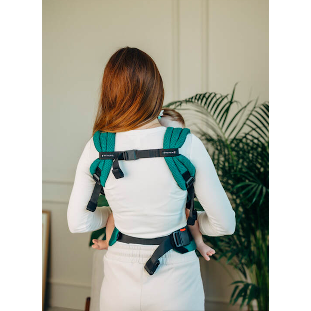 MAŁA JODEŁKA SZMARAGD - Moje Pierwsze Nosidełko LennyLight - Splot Jodełkowy, 100% bawełna - Standard - LennyLamb
