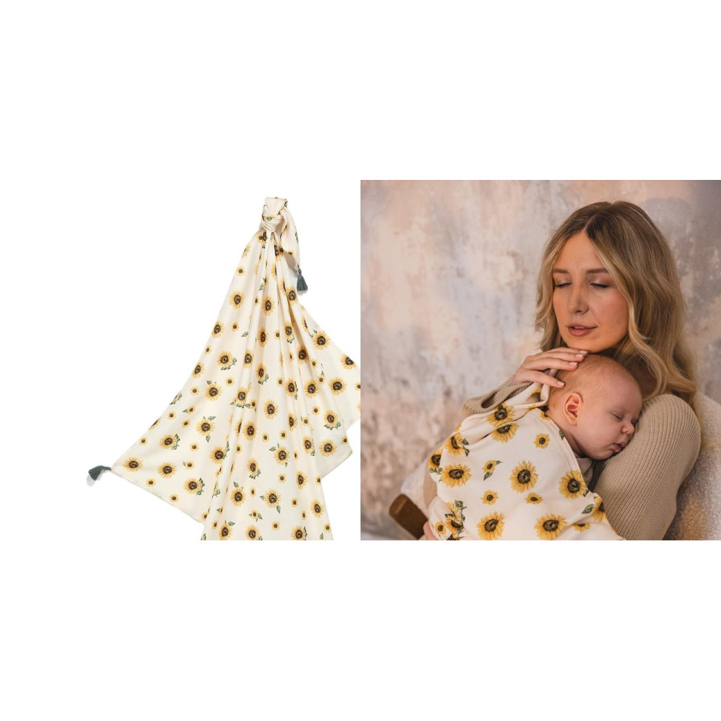 WYPRZEDAŻ Bambusowy Otulacz - Sunlover - La Millou - 100x120cm - rozmiar M