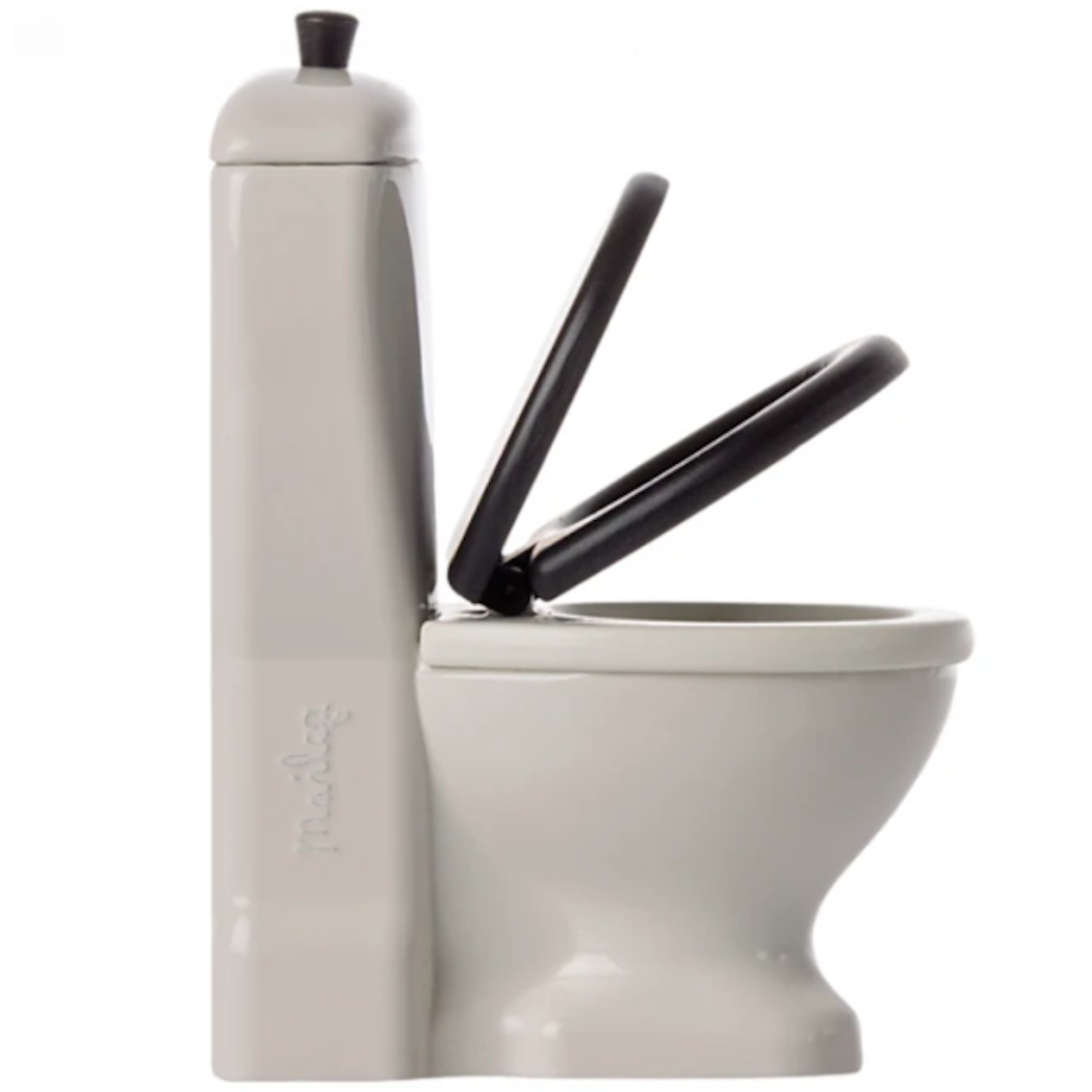 Miniaturowa Toaleta dla Myszek 12,5 cm - Miniature Toilet Mouse - Maileg