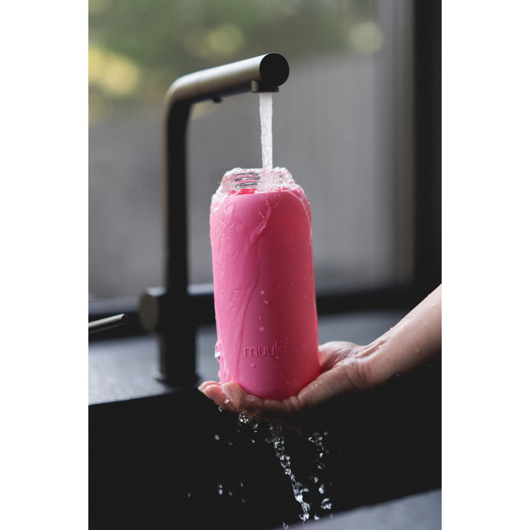 Butelka Szklana na Wodę - Flamingo Pink - 720 ml - Muuki