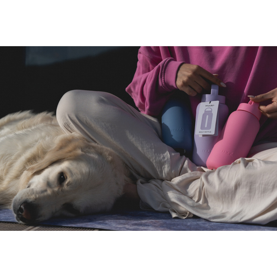 Butelka Szklana na Wodę - Flamingo Pink - 720 ml - Muuki