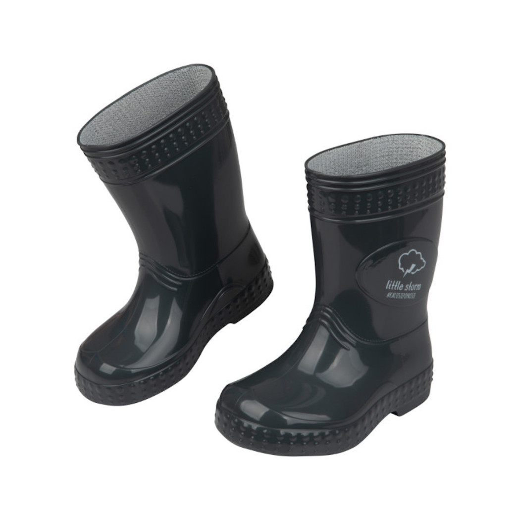 Grafitowy / Burza - rozm. 21/22 - Kalosze Dziecięce + worek/plecak - Sweet Dreams - kaloszepoprosze Kalosze Poproszę