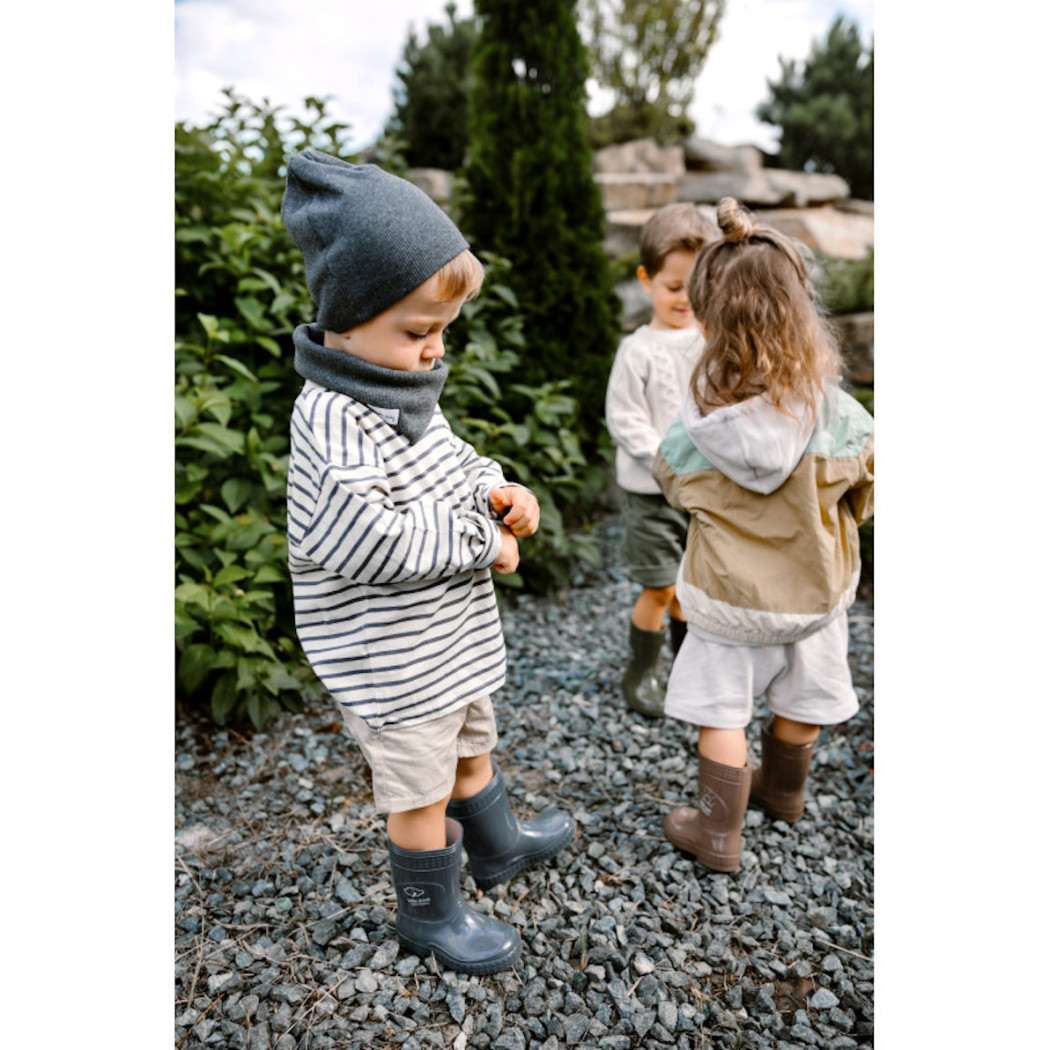 Grafitowy / Burza - rozm. 19/20 - Kalosze Dziecięce + worek/plecak - Sweet Dreams - kaloszepoprosze Kalosze Poproszę